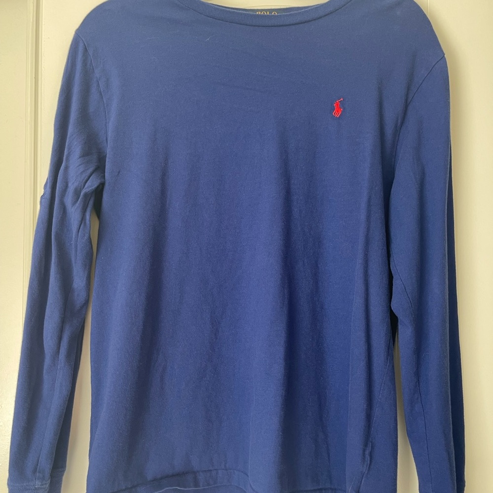 Ralph Lauren long sleeve blue T-shirt, boys XL